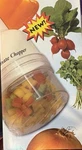 The Ultimate Food Chopper W/ Rotating Nib Stainless Steel Blades Rotate. Fixed Price $19.99.