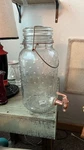 1 Gal Glass Mason Jar Beverage Drink Dispenser Copper Spigot Bubbled Design. Fixed Price $17.50.