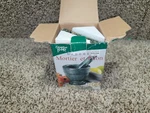 New Mortar And Pestle Footed Marble Natural Stone Green Pestal Set Grind Food. Fixed Price $35.00.