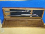 Wusthof Piece Carving Set, Stainless, Fork & Knife, Walnut Box, 8723-2, New. Fixed Price $50.00.
