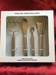 Nib Flawless Exquisite Williams Sonoma Set Of 4 Chrome Vegetable Tools Utensils. Fixed Price $40.00.