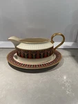 Lenox Lucia Gravy Boat With Underplate Gold Trim. Fixed Price $48.00.