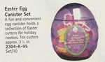 New Vintage Wilton Easter 10-PIECE Cookie Cutter Canister Set, 2304-95. Fixed Price $16.00.