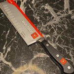 Buy 2 Get Free Sthof 4183-7 Trident Classic Santoku Knife W/ Hollow Edge 7". Fixed Price $159.00.