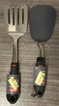 2 New Oxo Good Grips Heavy Stainless Steel Utensils Comfort Lifter Turner. Fixed Price $25.00.