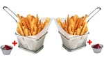 Mini Chips Stainless Steel Fryer Strainer French Fries Hol.... Fixed Price $39.12.