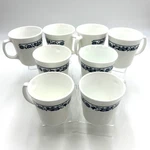 Vtg Corningware Corelle Old Town Blue Onion Coffee Tea Cups Mugs - 8 Lot. Fixed Price $44.53.