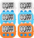 6 Pack Small Digital Kitchen Timer Magnetic Back And On/off Switch,minute Second. Fixed Price $12.43.