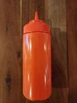 Winware, 16-OUNCE Plastic Wide-mouth Squeeze Bottle, Red, Pack. Fixed Price $8.00.