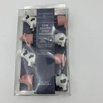 Williams Sonoma Corn Holders Cows Pigs Farm Animals Stainless Steel Grill Bbq. Fixed Price $12.99.