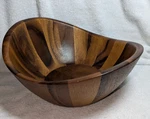 Nambe Harmony Chip And Dip Serving Bowl, Acacia Wood 12" Missing. Fixed Price $26.99.