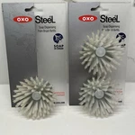 New 3 Oxo Steel Soap Demand Dispensing Nylon Palm Brush Refills Fits 1068588. Fixed Price $15.99.