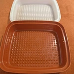 Tupperware 1294-7 Large Marinade Tenderizer Container Keeper Paprika Red W/lid. Fixed Price $15.99.