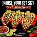 Taco Holder Stand Plastic Rack Choose 4, 6 8 Pack Assorted Colors. Fixed Price $7.99.