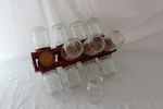 Vintage Craft Organizer Spice Rack W/16 Jar, Hardware Storage, 12.25. Fixed Price $149.99.
