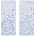 Sonoma Coastal Seashells Ocean Beach Theme Textured Bath Hand Towel Light Blue. Fixed Price $22.99.