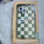Mvmt Magnetic Shockproof Bumper Case + Card Holder Green/white Iphone 13 Max. Fixed Price $12.00.