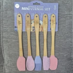 Core Kitchen Mini Utensil 5 Pc Bamboo & Silicone Bpa Free Romantic New. Fixed Price $15.33.