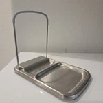 Oxo Kitchen Utensil Pot Lid Holder Stand Stainless Steel. Fixed Price $14.95.