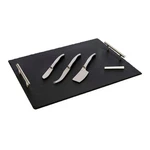 Wolfgang Puck Slate Tray With 3 Cheese Knives Charcuterie Set. Fixed Price $29.99.
