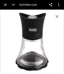 Kuhn Rikon Mini Vase Grinder Black Ceramic Adjustable Salt Pepper Herb Mill. Fixed Price $15.50.