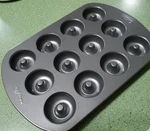 Wilton Mini Donut Pan 12 Cavity Non Stick Baking Mold Doughnut Bagel Maker Tray. Fixed Price $7.69.