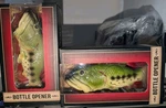 Samsonico Usa Large Mouth Bass Fish Bottle Opener, Color Green, Pack Of 2.. Fixed Price $24.95.