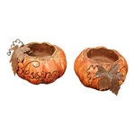 Tii Collections Set Blessings Holiday Resin Pumpkins Tin Leaf's Candle Holders. Fixed Price $19.99.