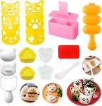 Cute Sushi Mold For Kids, Musubi Maker Press, Rice Ball Cat, Multicolor. Fixed Price $14.64.