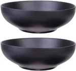 2 Asian Style Melamine Round Rice Soup Dessert Bowls 4.5" Dia 8 Oz Black. Fixed Price $7.99.