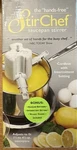 "hands-free" Chef Cordless Saucepan Stirrer, Adjustable 3 Paddles Nib. Fixed Price $25.00.