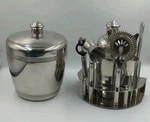 Hampton Signature Stainless Steel Cocktail Set Of 11 Missing Bottle Opener. Fixed Price $40.00.