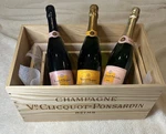 Veuve Clicquot Champagne Wooden Crate Case Box Set Of 3 Original Packaging. Fixed Price $159.99.