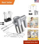 Cordless Mixer, Electric Handheld Digital Display 7 Speed Recharge.... Fixed Price $97.51.