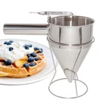Aldkitchen Batter Dispenser Funnel Dough Spreader With Stand Stainless Steel. Fixed Price $19.99.