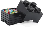 Lego Stackable Storage Brick With 4 Knobs, New Toy Black,. Fixed Price $27.99.