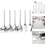 6-PIECE Heavy Duty Stainless Steel Kitchen Utensils Set Cooking Tools Spatulas. Fixed Price $22.95.