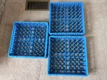 3 Pack, RTP14 Carlisle Blue Opticlean All-purpose Tall Peg Plate Dish Tray Racks. Fixed Price $29.00.