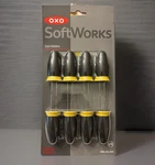 Corn Holders Oxo Soft Works - 8 Piece Set Brand New Dishwasher Safe, Nonslip. Fixed Price $10.99.