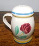 Lenox Hand Painted Poppies On Blue Terra Cotta Cheese Shaker Usa. Fixed Price $14.40.