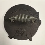 Old Mountain Bacon Press Cast Iron Metal Black C2016 Kitchen Tool Cooking Gadget. Fixed Price $19.00.