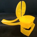 Tupperware Corn Cob Hugger Butter Salt Pepper Shaker #1465. Fixed Price $10.95.