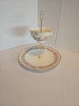 Custom 2 Tier Cake Stand Limges & Gracie China Hand Made. Fixed Price $25.00.