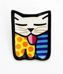 Romero Britto 2008 Cat Tea Bag Holder Tray / Trinket - Nice Condition. Fixed Price $19.50.