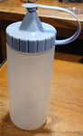 Rubbermaid Plastic Squeeze Condiment Bottle W/light Blue Cap - 16 Oz.. Fixed Price $7.99.