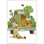 Mary Lake-thompson Green Truck Garden & Dog Flour Sack Kitchen Towel Bagged. Fixed Price $12.50.