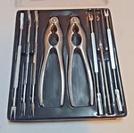 Global Cor Seafood Tool Set; Two Crackers; Five Forks; One Pick. Fixed Price $14.99.