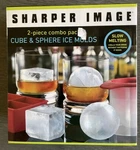 Sharper Image Ice Molds Cube And Sphere 2-PIECE Combo Pack. Fixed Price $11.99.