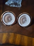 Pink & Rose Gold Sink Strainer - Set Of Two, Silicone With Stainless Steel. Fixed Price $6.05.