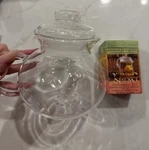 Primula Glass Teapot And Sealed Box Of Numi Flowering. Fixed Price $16.97.